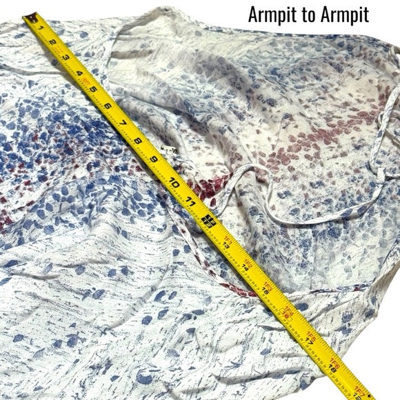 Free People Intimately All Wrapped Up Red White and Blue‎ Coastal Tunic Tank XS - Picture 9 of 10